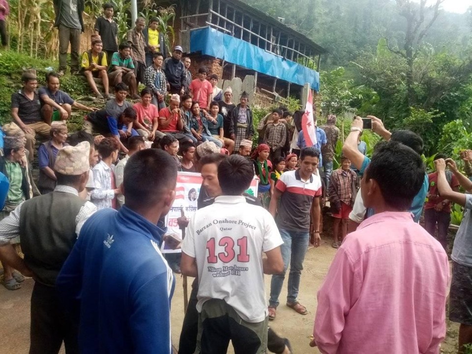 पाङमा कांग्रेस प्रवेशको रहर कायमै, विभिन्न पार्टी परित्याग गरि १४ जना कांग्रेसमा प्रवेश