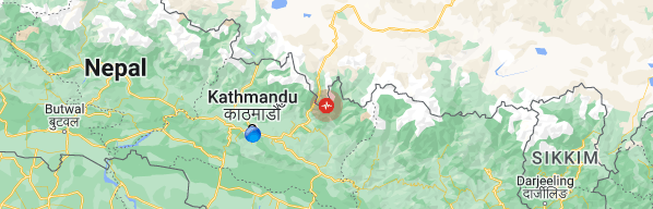 नेपाल–चीन सीमा सिन्धुपाल्चोक केन्द्रविन्दु भएर ५.९ रेक्टर स्केलको भूकम्प गयो