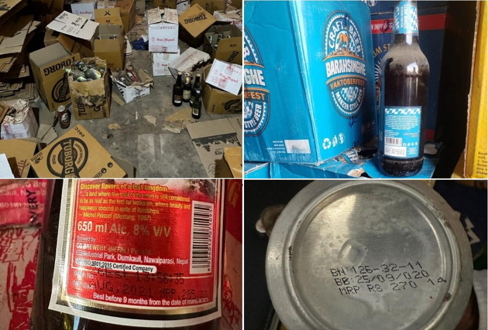 म्याद सकिएका २७ सय कार्टुन बियर बरामद