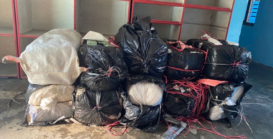 आज बेवारिसे अवस्थामा ३१७ किलोग्राम गाँजा बरामद